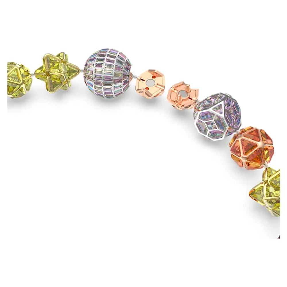 Curiosa necklace, Magnetic closure, Multicoloured, Mixed metal finish by SWAROVSKI