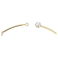 Constella choker, Round cut, White, Shiny gold-tone plated by SWAROVSKI