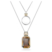 Elegance of Africa pendant, Set (2), Brown, Rhodium plated by SWAROVSKI