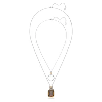 Elegance of Africa pendant, Set (2), Brown, Rhodium plated by SWAROVSKI