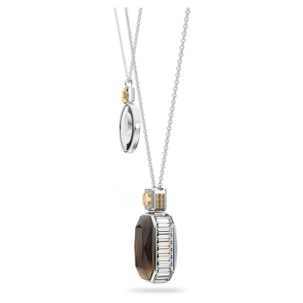 Elegance of Africa pendant, Set (2), Brown, Rhodium plated by SWAROVSKI