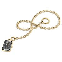 Pocket watch, Black, Gold-tone finish by SWAROVSKI