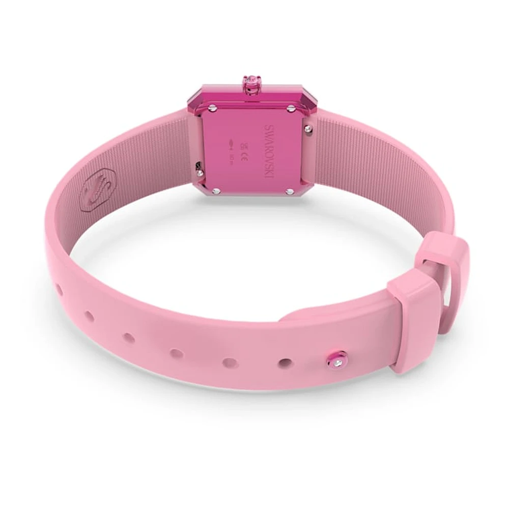 Watch, Silicone strap, Pink by SWAROVSKI