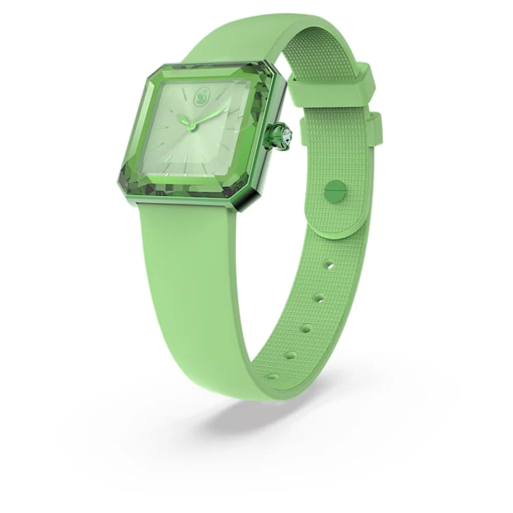 Watch, Silicone strap, Green by SWAROVSKI