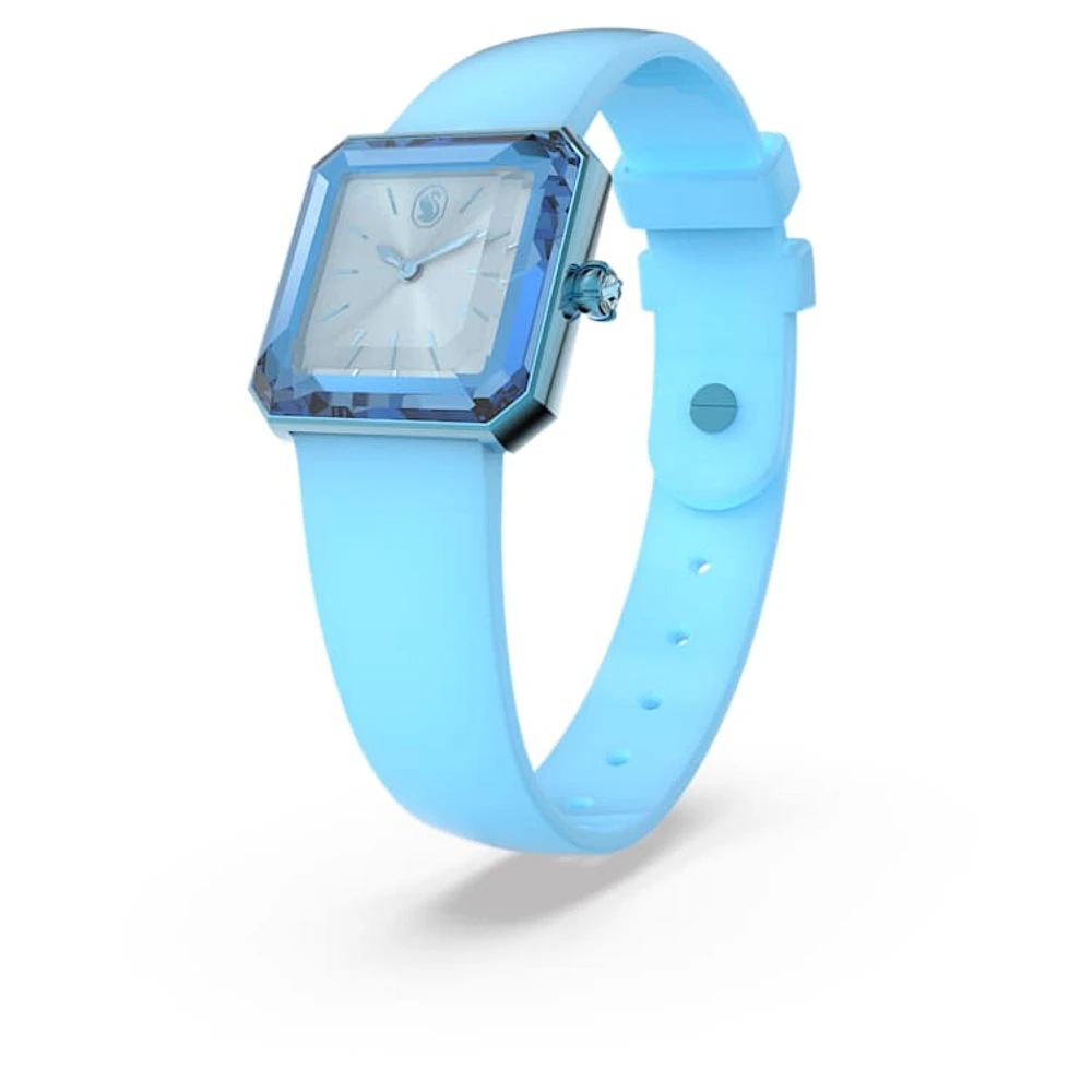 Watch, Silicone strap, Blue by SWAROVSKI