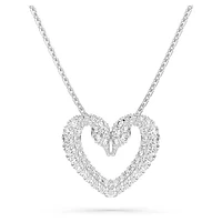 Sublima pendant, Heart, Medium, White