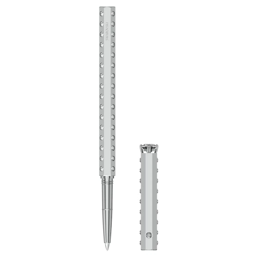 Ballpoint pen, Statement, Silver Tone, Chrome plated by SWAROVSKI