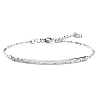 Only bracelet, White, Rhodium plated by SWAROVSKI