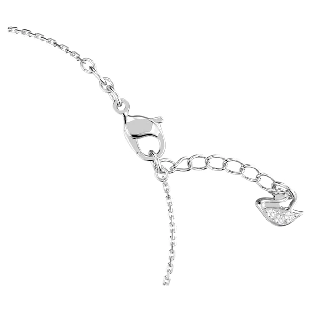 Only bracelet, White, Rhodium plated by SWAROVSKI