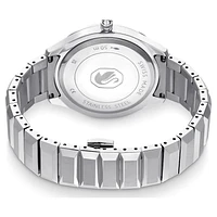 Watch, 37mm, Swiss Made, Metal bracelet, Silver Tone, Stainless steel by SWAROVSKI