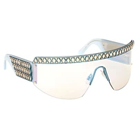 Sunglasses, Mask, Gradient tint, SK0363 30X, Blue by SWAROVSKI