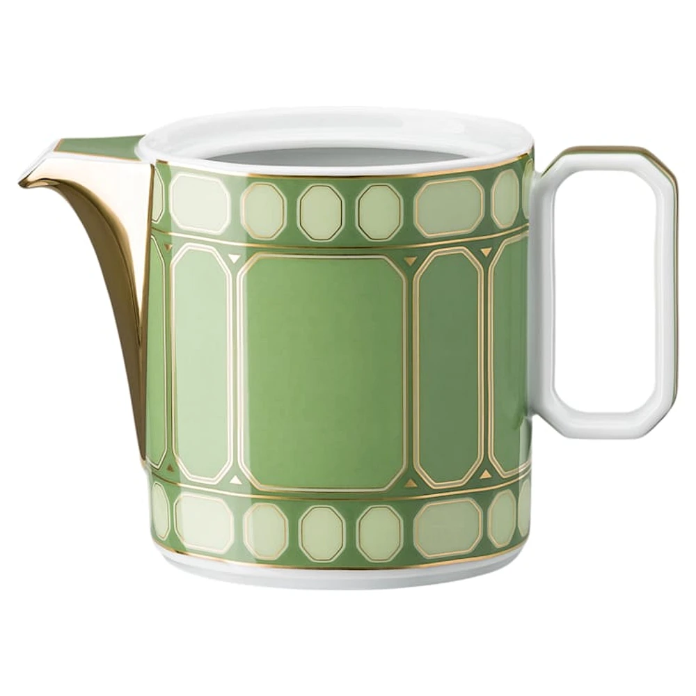 Signum creamer jug, Porcelain, Green by SWAROVSKI