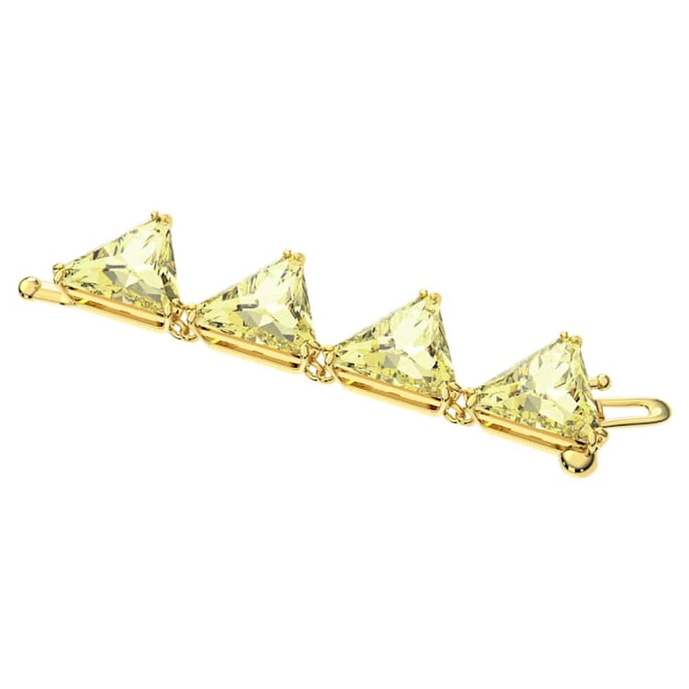 Matrix extender, Triangle cut, Yellow, Gold-tone plated by SWAROVSKI