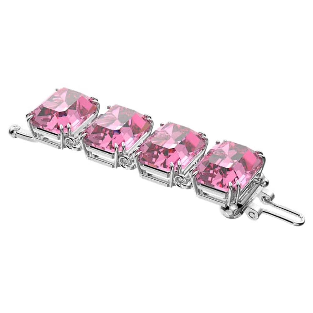 Millenia extender, Octagon cut, Pink, Rhodium plated by SWAROVSKI