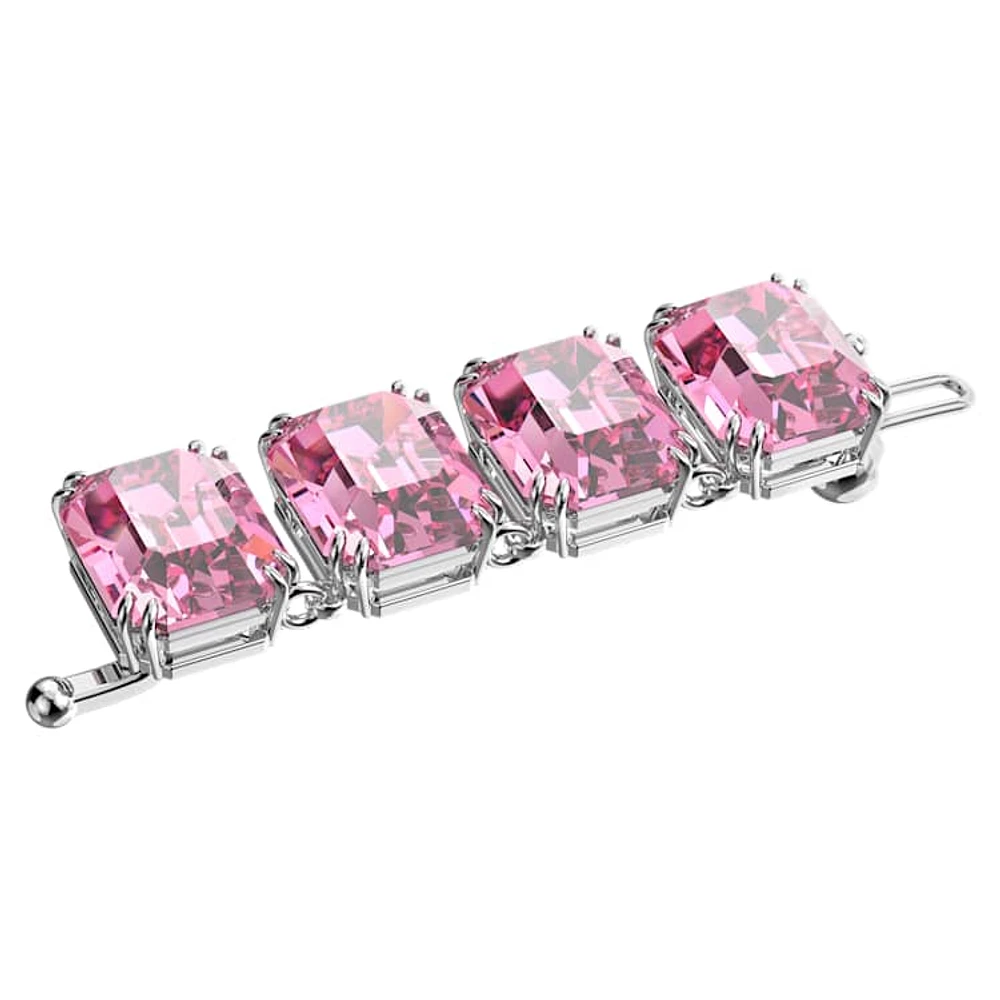 Millenia extender, Octagon cut, Pink, Rhodium plated by SWAROVSKI