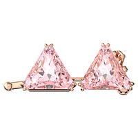 Matrix extender, Triangle cut, Pink, Rose gold-tone plated by SWAROVSKI