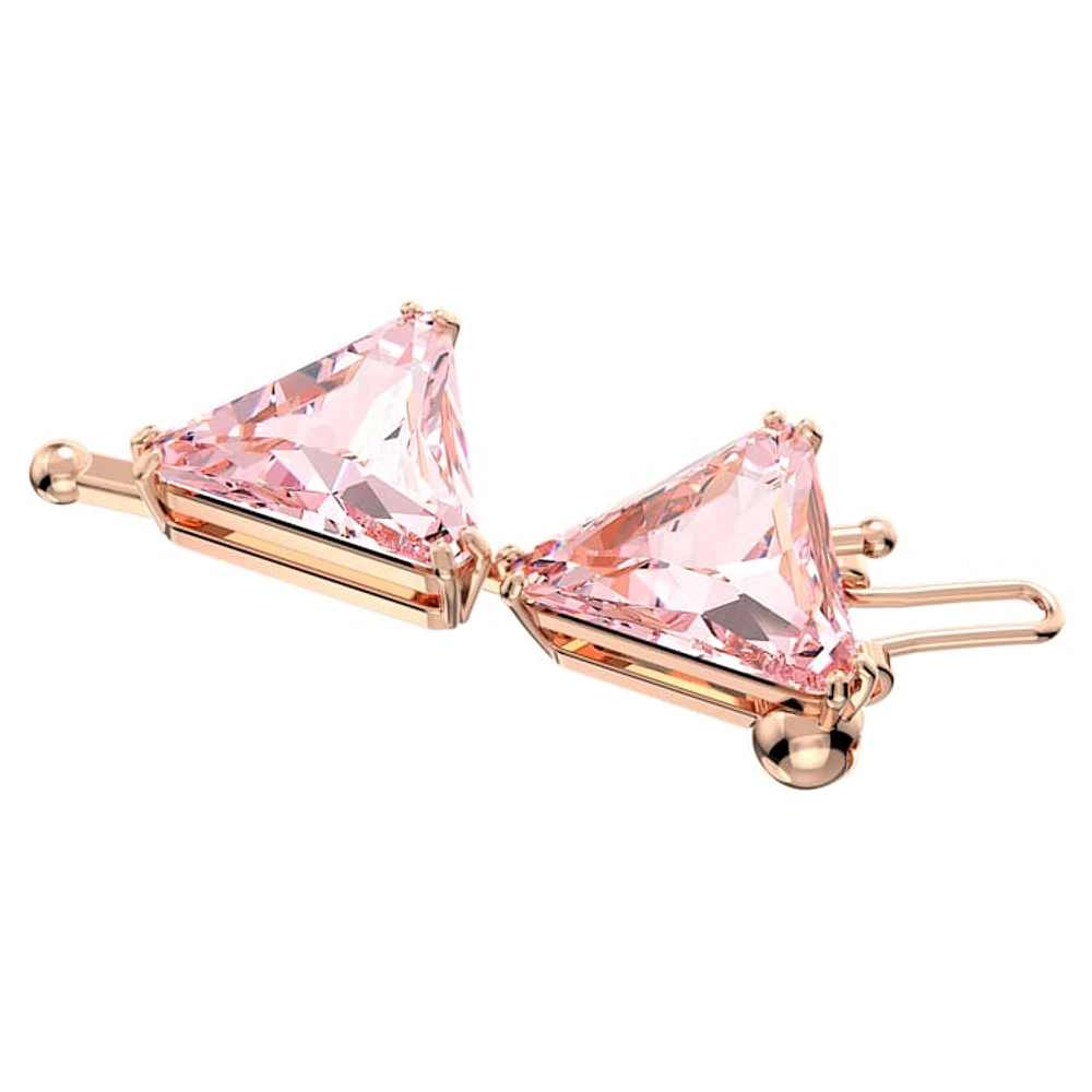 Matrix extender, Triangle cut, Pink, Rose gold-tone plated by SWAROVSKI