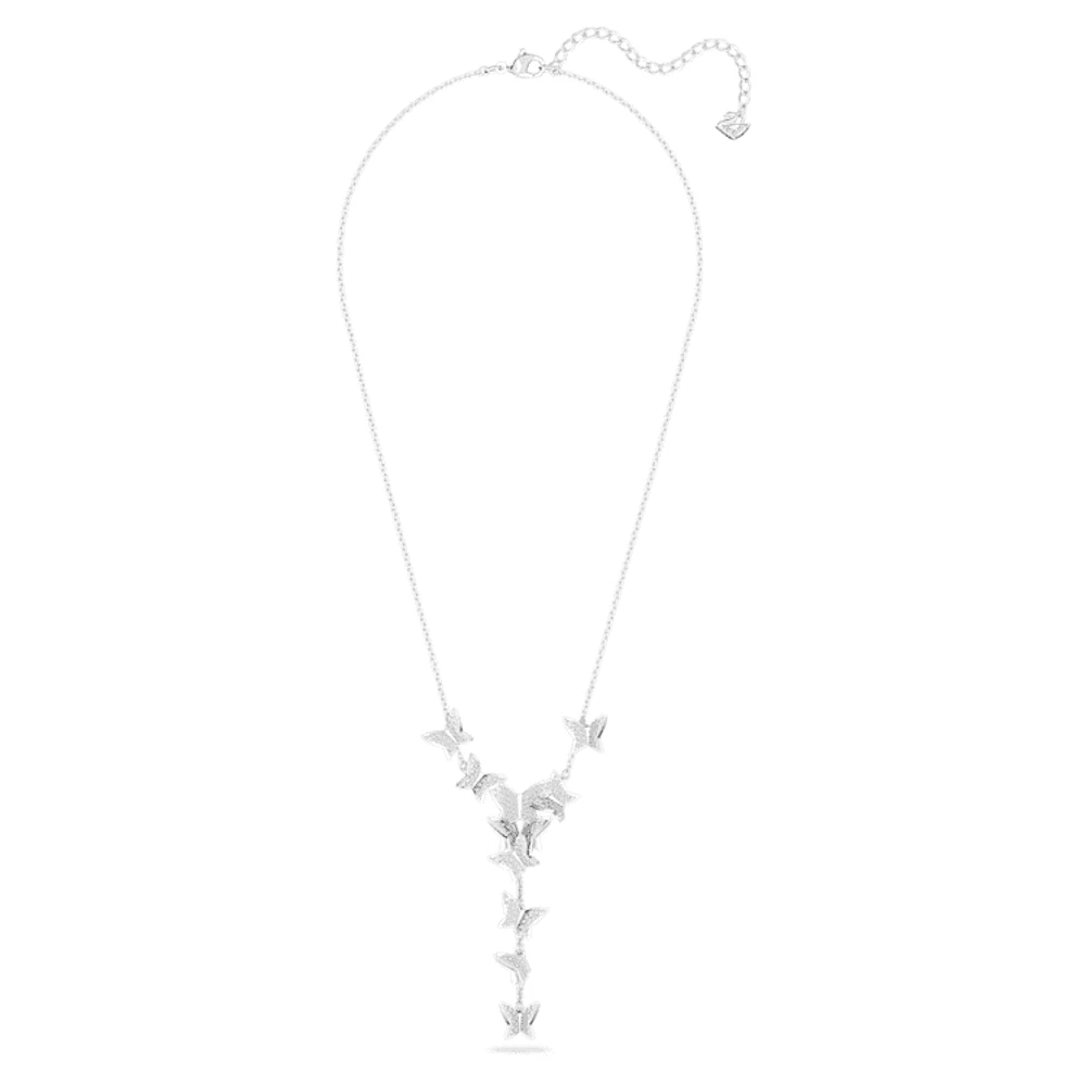 Idyllia Lilia Y necklace, Butterfly, White