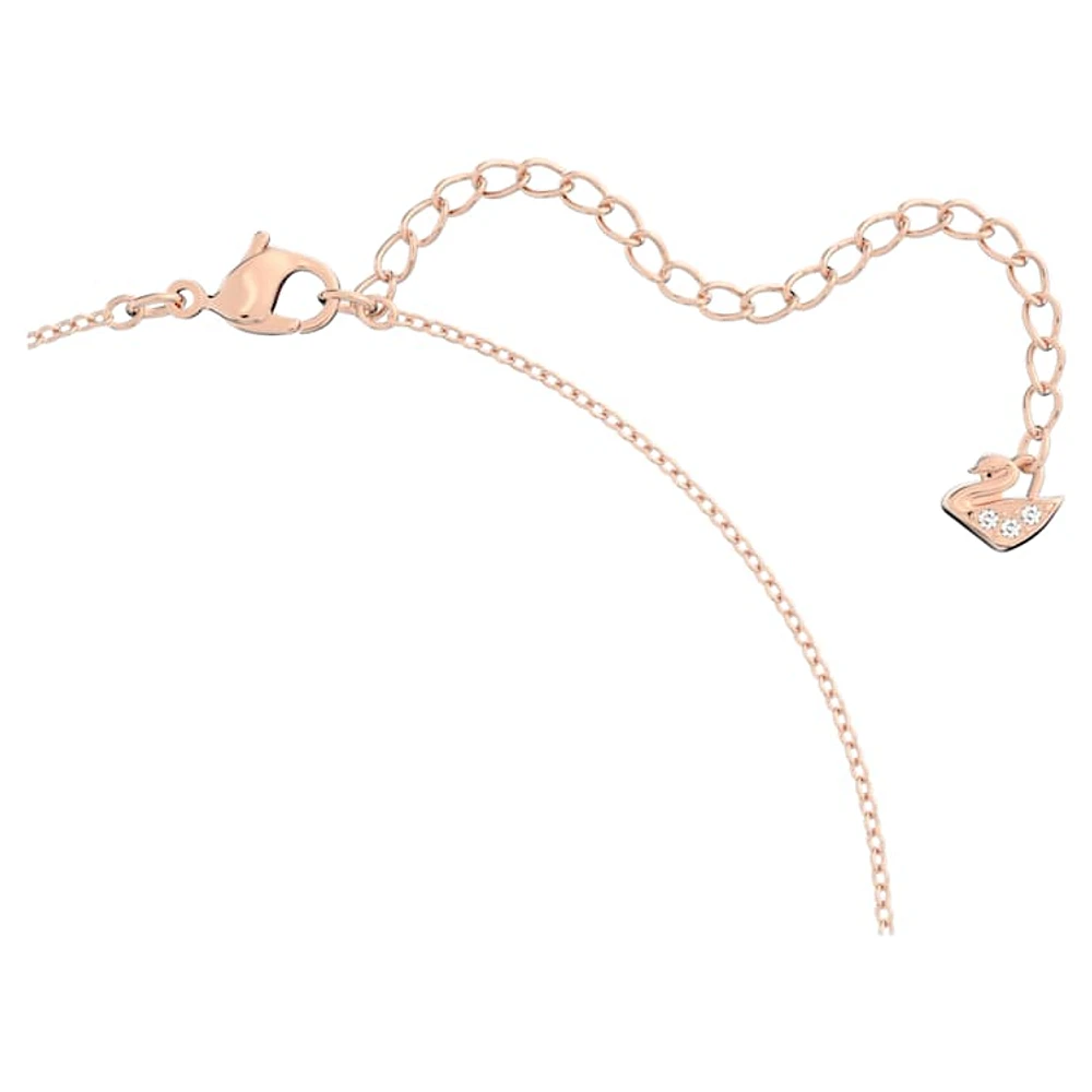 Idyllia Lilia Y necklace, Butterfly, Pink, Rose gold-tone plated by SWAROVSKI