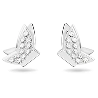 Lilia stud earrings, Butterfly, White