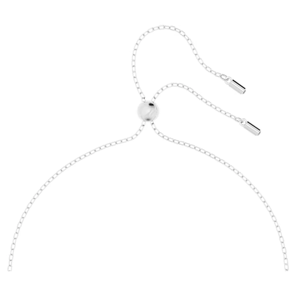 Dextera pendant, White, Rhodium plated by SWAROVSKI