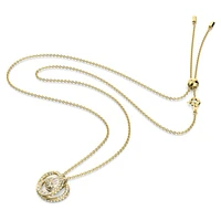 Generation pendant, White, Gold-tone plated by SWAROVSKI