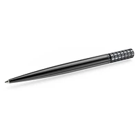 Ballpoint pen, Black, Black lacquered by SWAROVSKI