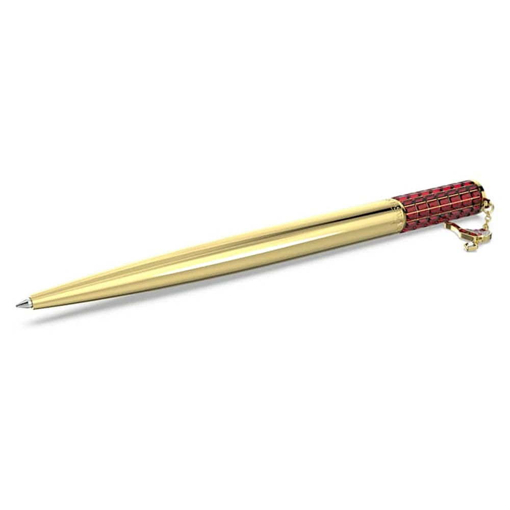 Cariti ballpoint pen, Red bean ice, Red, Gold-tone plated by SWAROVSKI