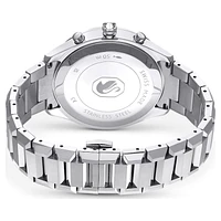 Watch, 39mm, Swiss Made, Metal bracelet, Silver Tone, Stainless steel by SWAROVSKI