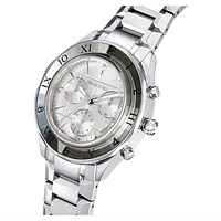 Watch, 39mm, Swiss Made, Metal bracelet, Silver Tone, Stainless steel by SWAROVSKI