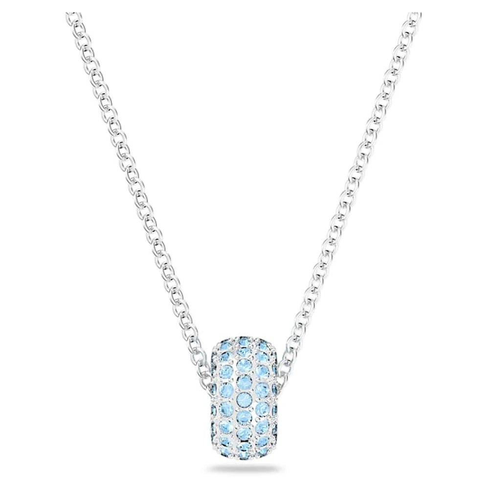 Dextera pendant, Blue, Rhodium plated by SWAROVSKI