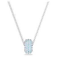 Dextera pendant, Blue, Rhodium plated by SWAROVSKI