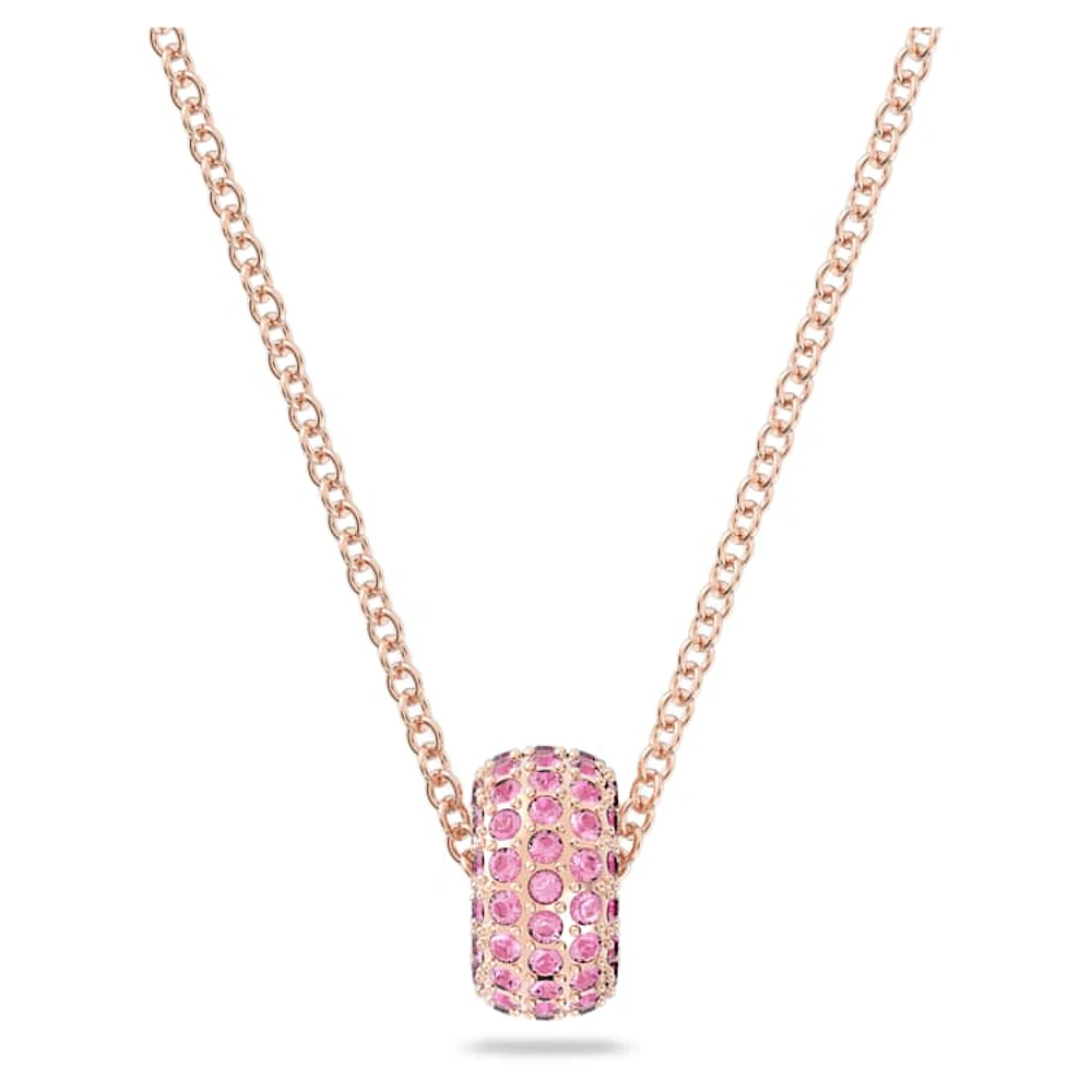 Dextera pendant, Pink, Rose gold-tone plated by SWAROVSKI