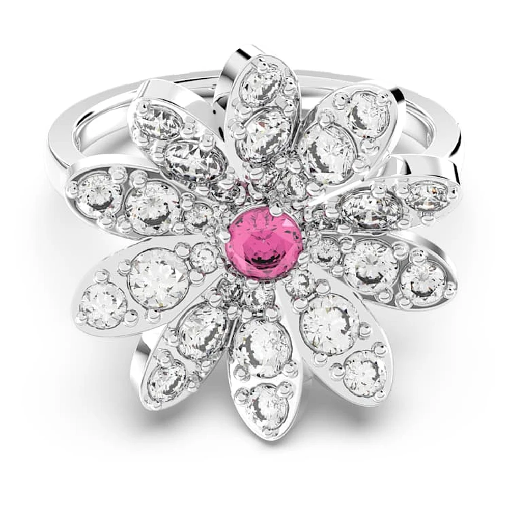 Eternal Flower ring, Flower, Pink, Mixed metal finish by SWAROVSKI