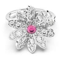 Eternal Flower ring, Flower, Pink, Mixed metal finish by SWAROVSKI