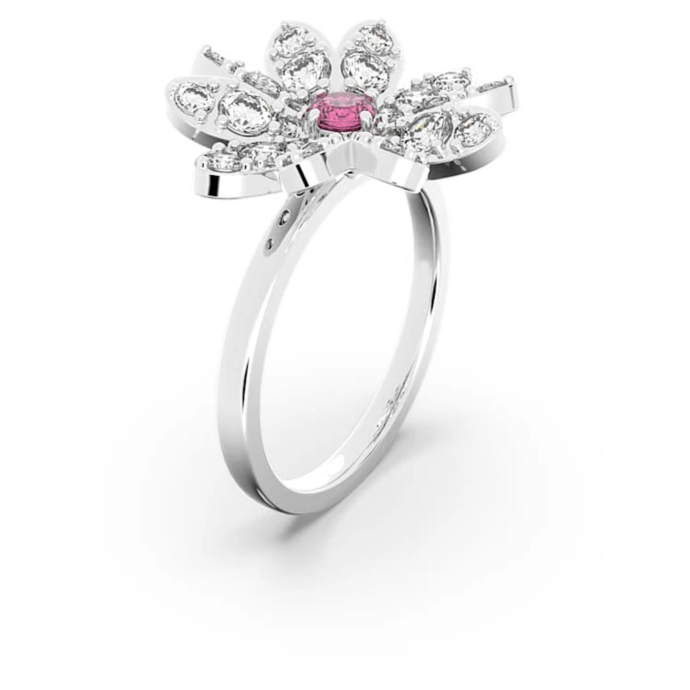 Eternal Flower ring, Flower, Pink, Mixed metal finish by SWAROVSKI