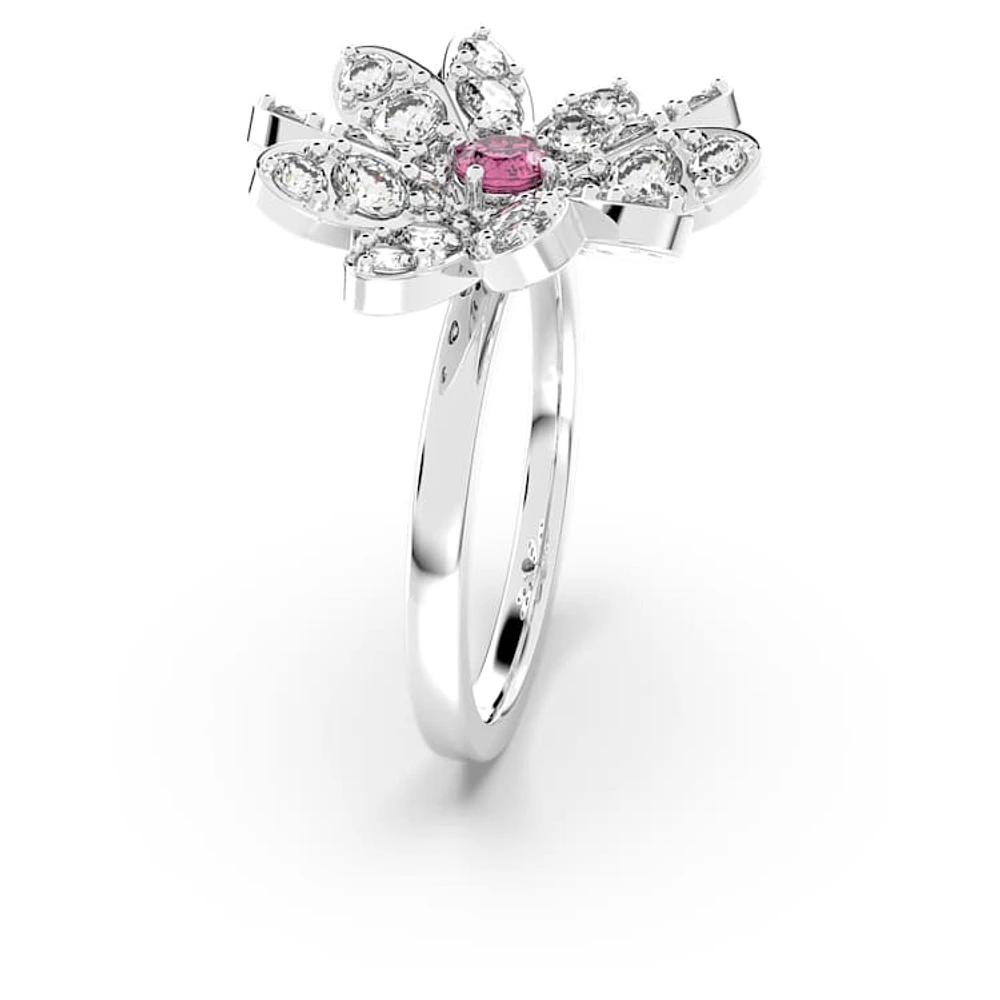 Eternal Flower ring, Flower, Pink, Mixed metal finish by SWAROVSKI