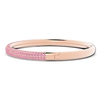 Dextera bangle, Pink, Rose gold-tone finish by SWAROVSKI