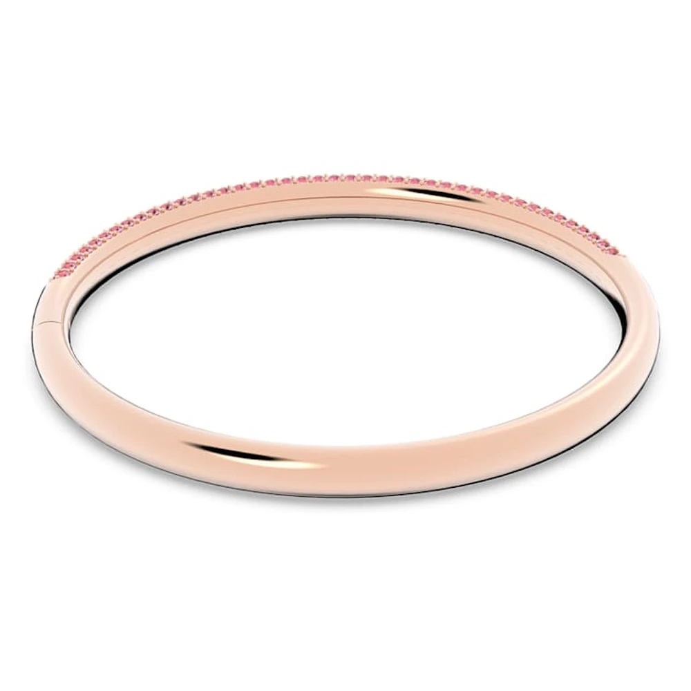 Dextera bangle, Pink, Rose gold-tone finish by SWAROVSKI