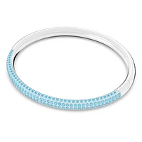 Dextera bangle, Blue, Stainless steel by SWAROVSKI