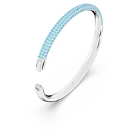 Dextera bangle, Blue, Stainless steel by SWAROVSKI