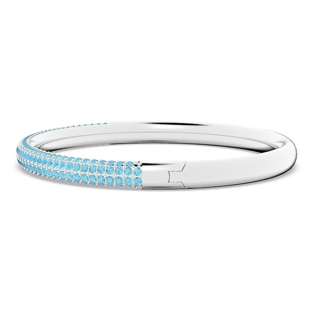 Dextera bangle, Blue, Stainless steel by SWAROVSKI