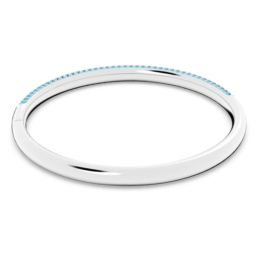 Dextera bangle, Blue, Stainless steel by SWAROVSKI