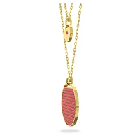 Sublima layered pendant, Red, Gold-tone plated by SWAROVSKI