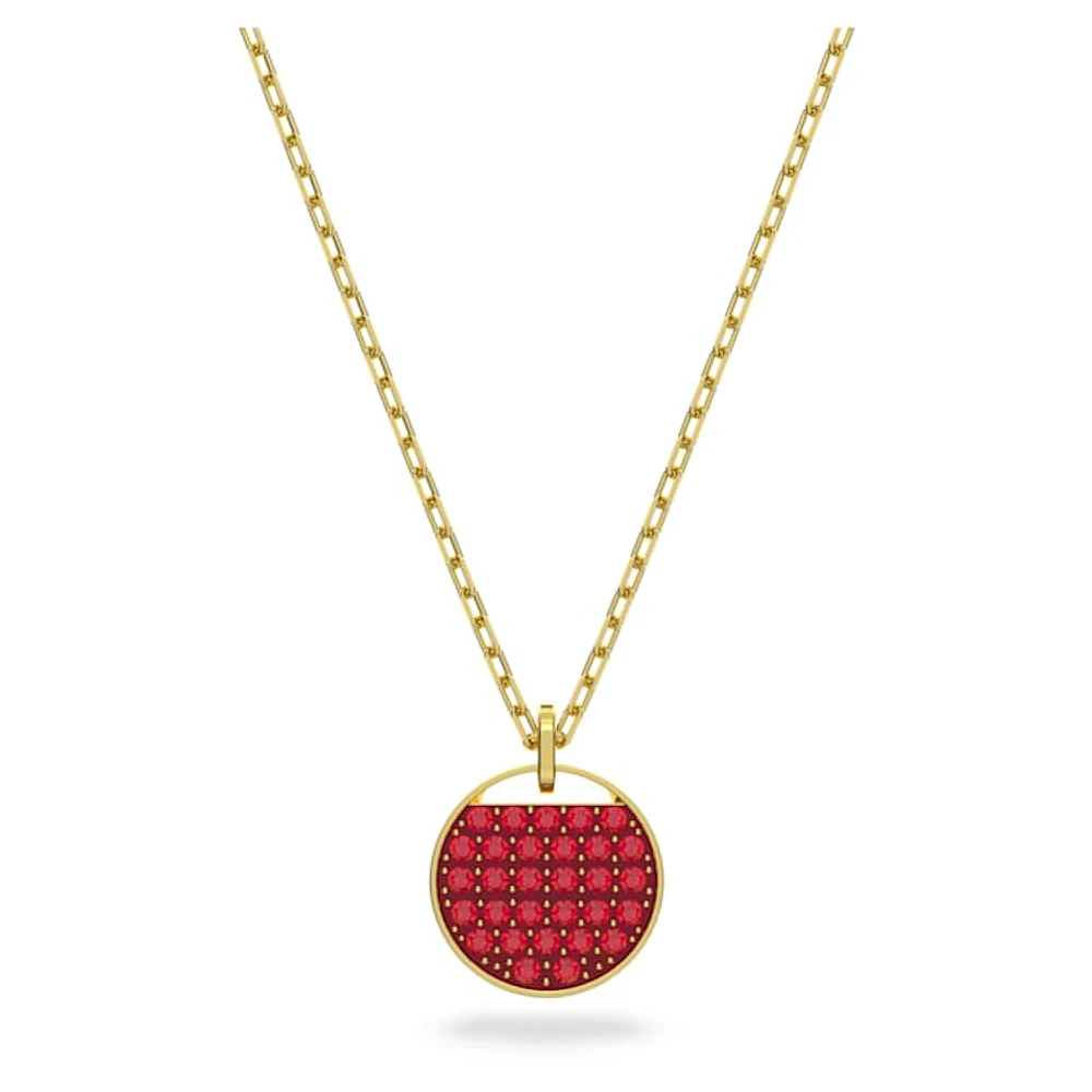 Sublima pendant, Red, Gold-tone plated by SWAROVSKI