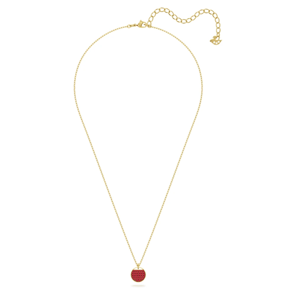 Sublima pendant, Red, Gold-tone plated by SWAROVSKI