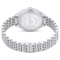 Attract watch, Swiss Made, Full pavé, Crystal bracelet, Silver Tone, Stainless steel by SWAROVSKI