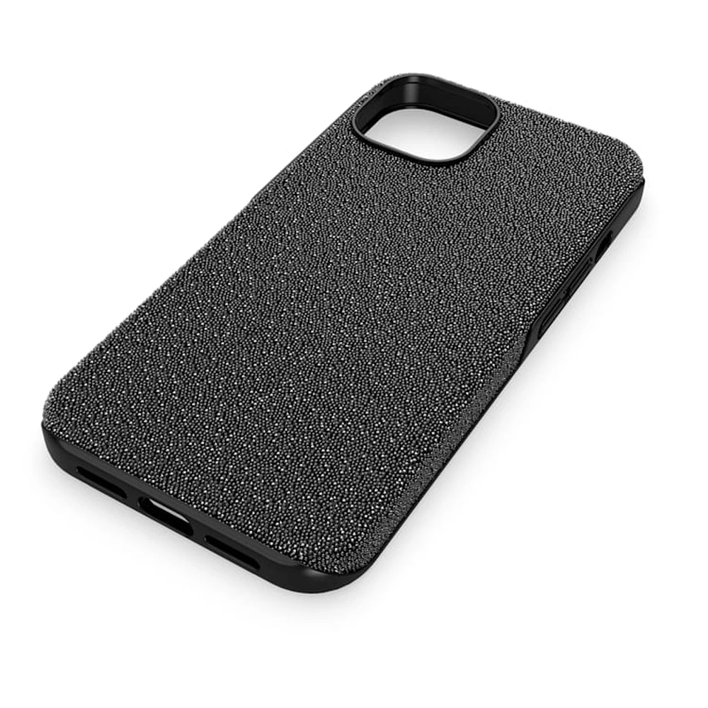 High smartphone case, iPhone® 14, Black by SWAROVSKI