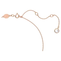 Stella necklace, Mixed cuts, Star, White, Rose gold-tone plated by SWAROVSKI