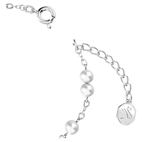 Stella bracelet, Pavé, Star, White, Rhodium plated by SWAROVSKI